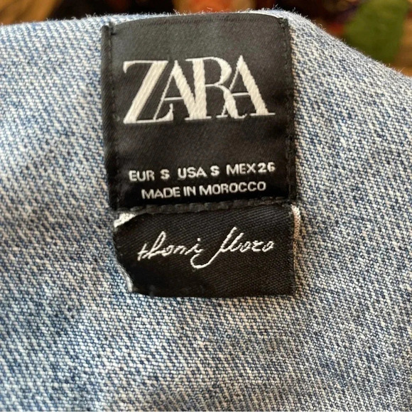 Zara collab denim jacket size S - Picture 6 of 8